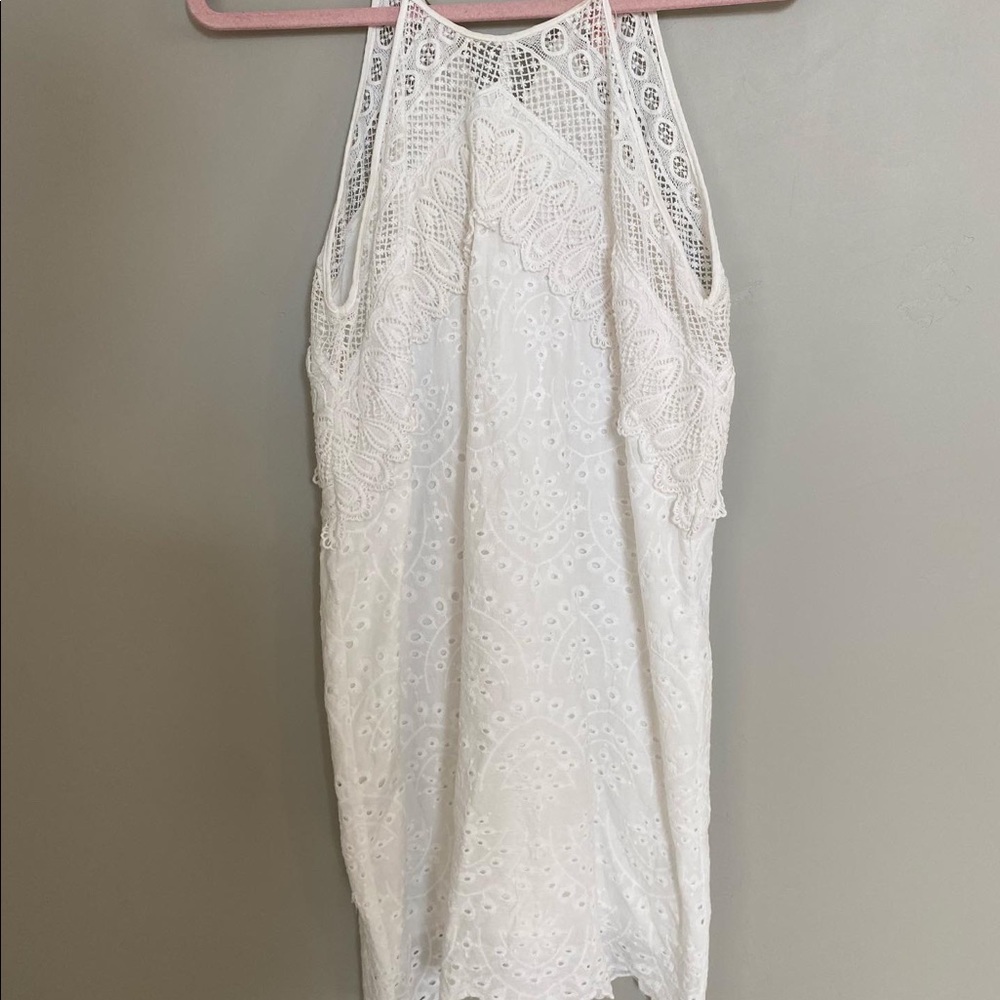 White lace dress
